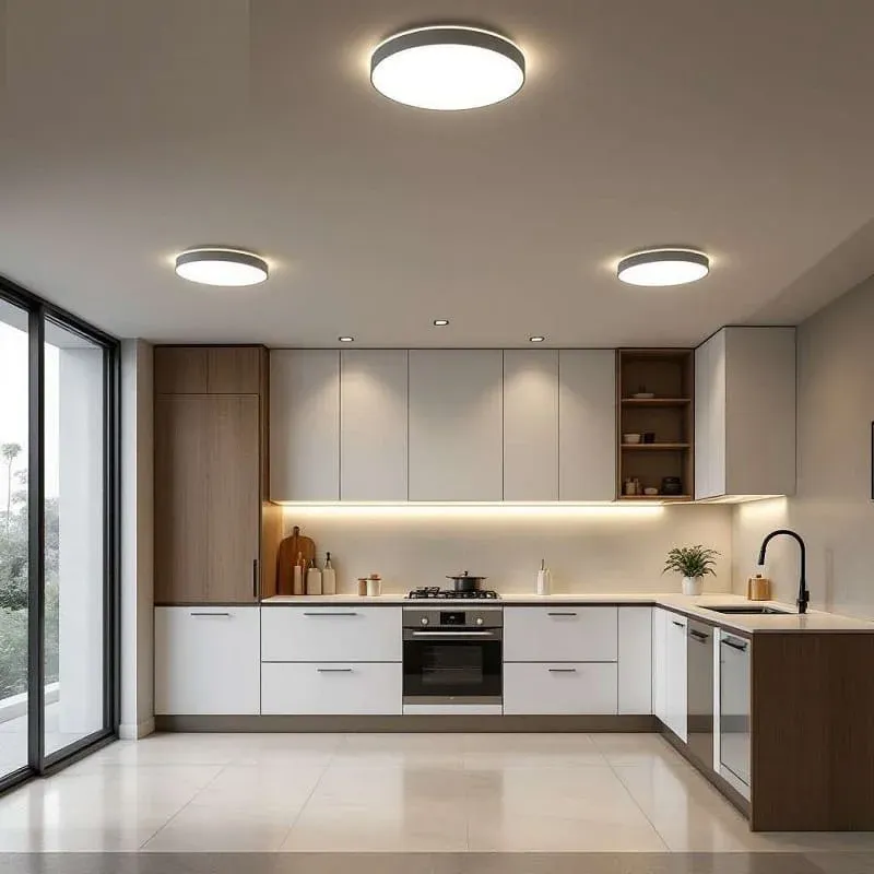 Đèn trang trí nhà bếp ốp trần hiện đại