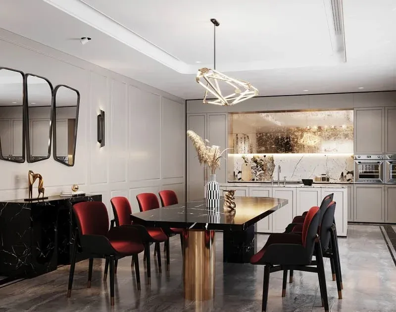 Đèn trang trí nhà bếp hình tam giác