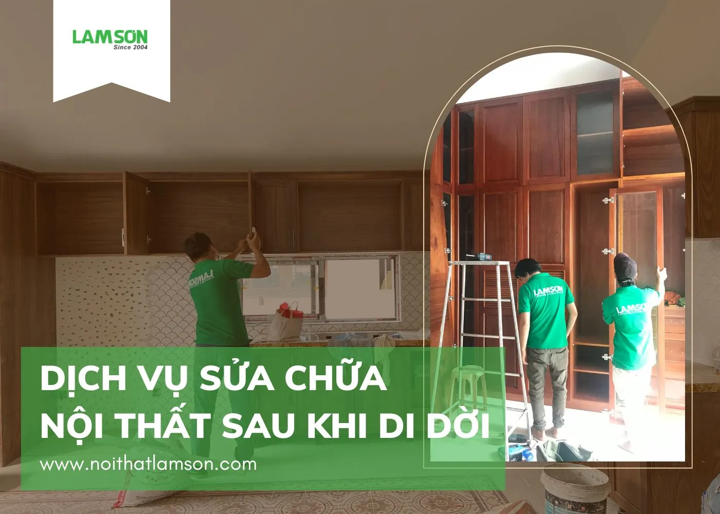 Chuyên gia thực hiện dịch vụ sửa chữa bàn ghế văn phòng sau khi di dời