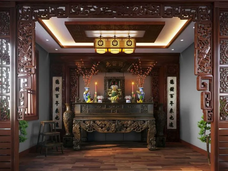 Kiểm tra vị trí đặt bàn thờ để tránh điều kiêng kỵ khi đặt bàn thờ dưới xà ngang