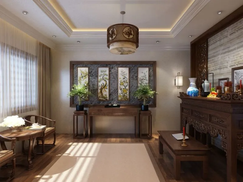 Sắp xếp đồ thờ cúng và tránh đặt bàn thờ đối diện cửa chính, một điều kiêng kỵ khi đặt bàn thờ
