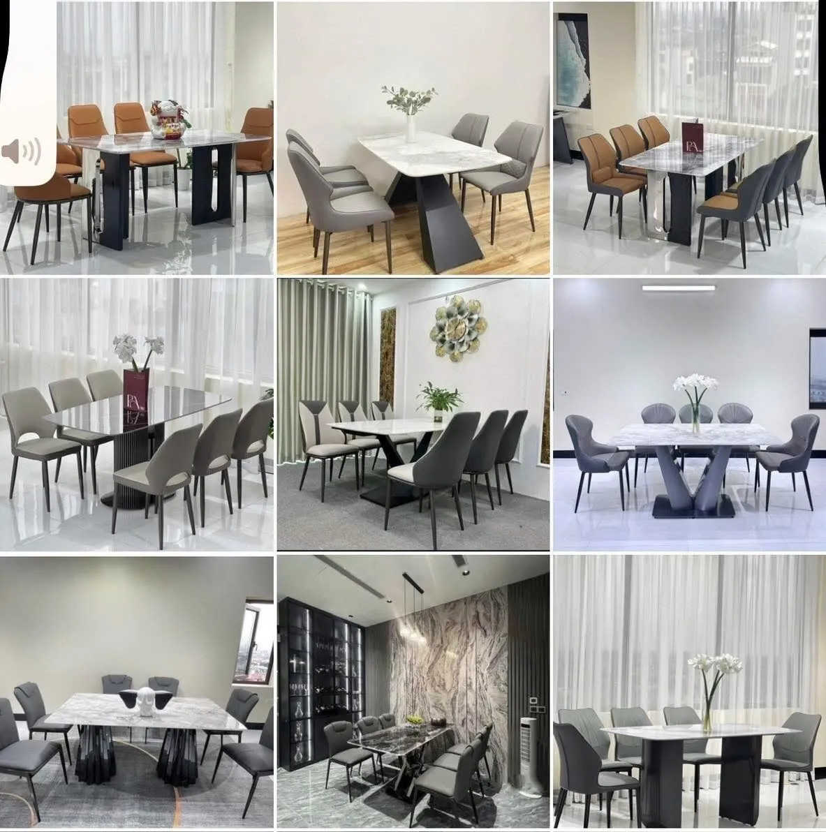 Sự đa dạng về mẫu mã của bộ bàn ăn 6 ghế đẹp tại thị trường Việt Nam