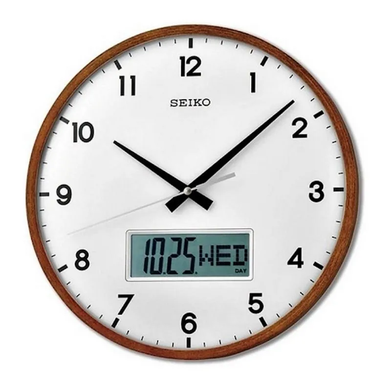 Đồng hồ treo tường bằng gỗ đơn giản