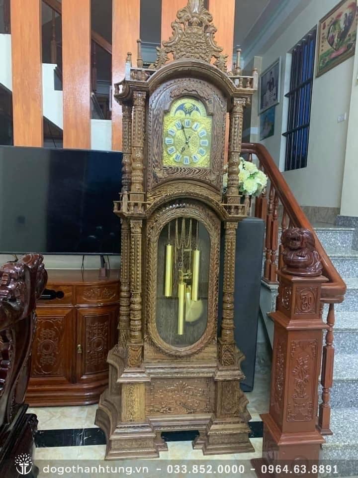 đồng hồ gỗ mun đuôi công Và Đẳng Cấp Không Gian Sống Thượng Lưu