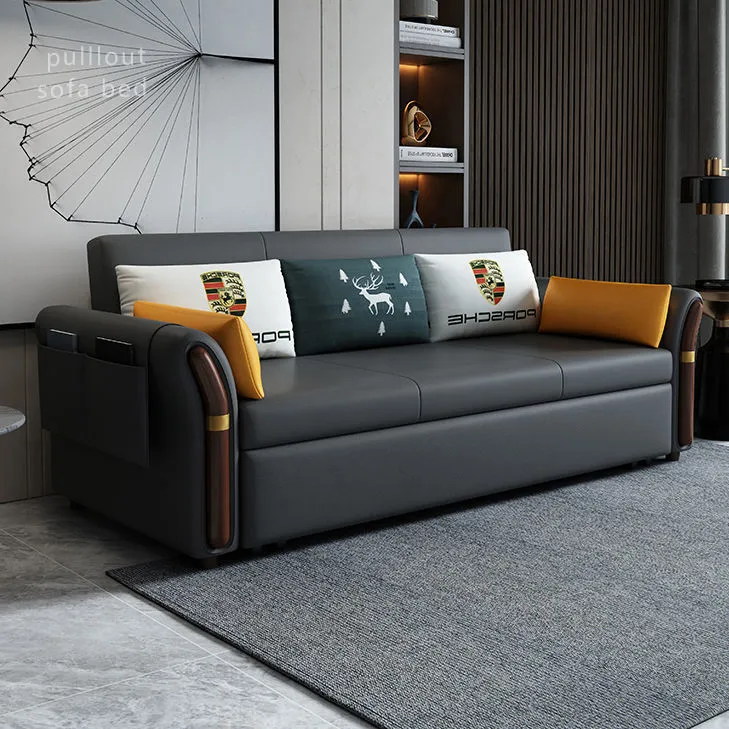Ghế sofa giường nằm thanh lý khung gỗ tự nhiên mang lại vẻ đẹp sang trọng và bền bỉ