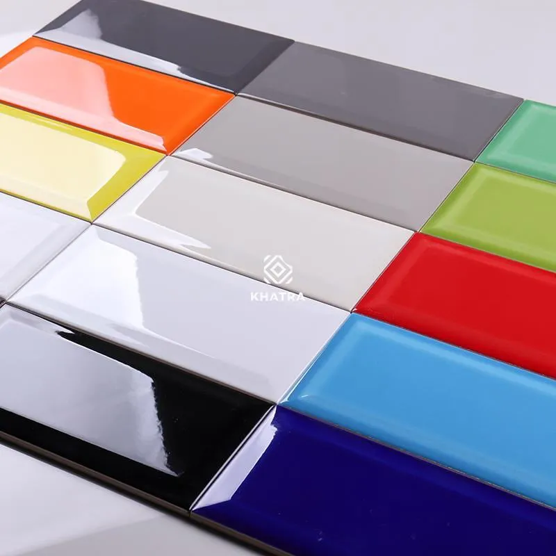 Gạch thẻ màu vát cạnh