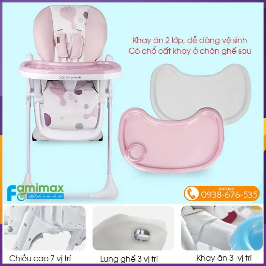Ghế ăn cho bé Kinderkraft Yummy