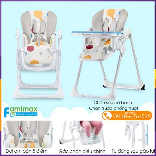Ghế ăn cho bé Kinderkraft Yummy