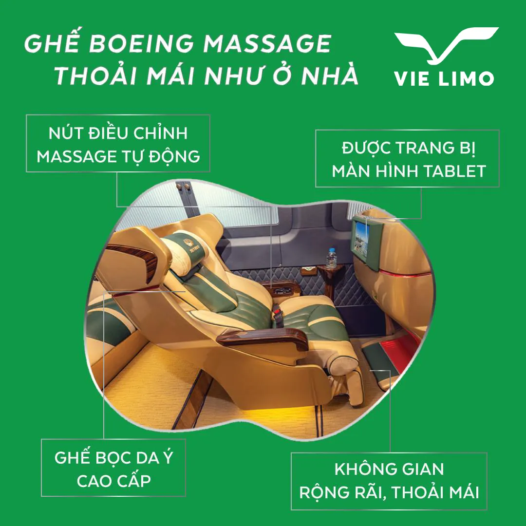 ghế massage xe vie limo