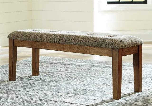 Ghế dài bọc nệm đơn giản bằng gỗ keo rắn chắc