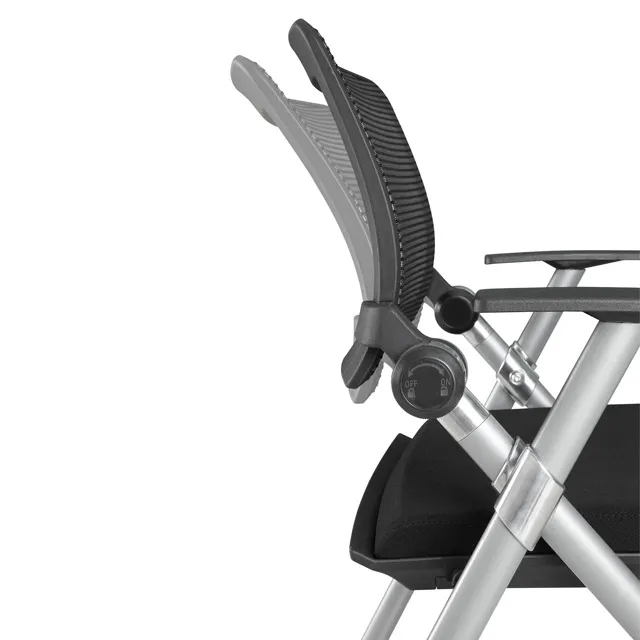 Chi tiết mặt bàn gấp và cấu trúc chân Ghế Văn Phòng Có Bàn Có Bánh Xe GB03