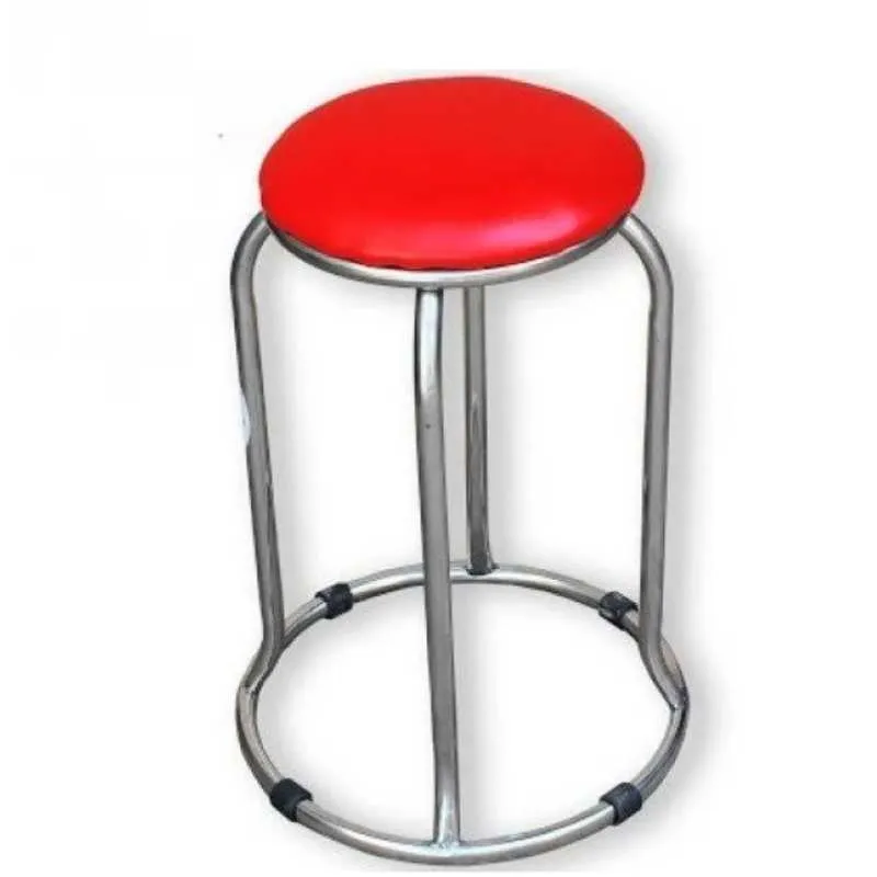 Ghế đệm inox cao 30cm DN55, ghế đẩu giá thanh lý cho không gian nhỏ