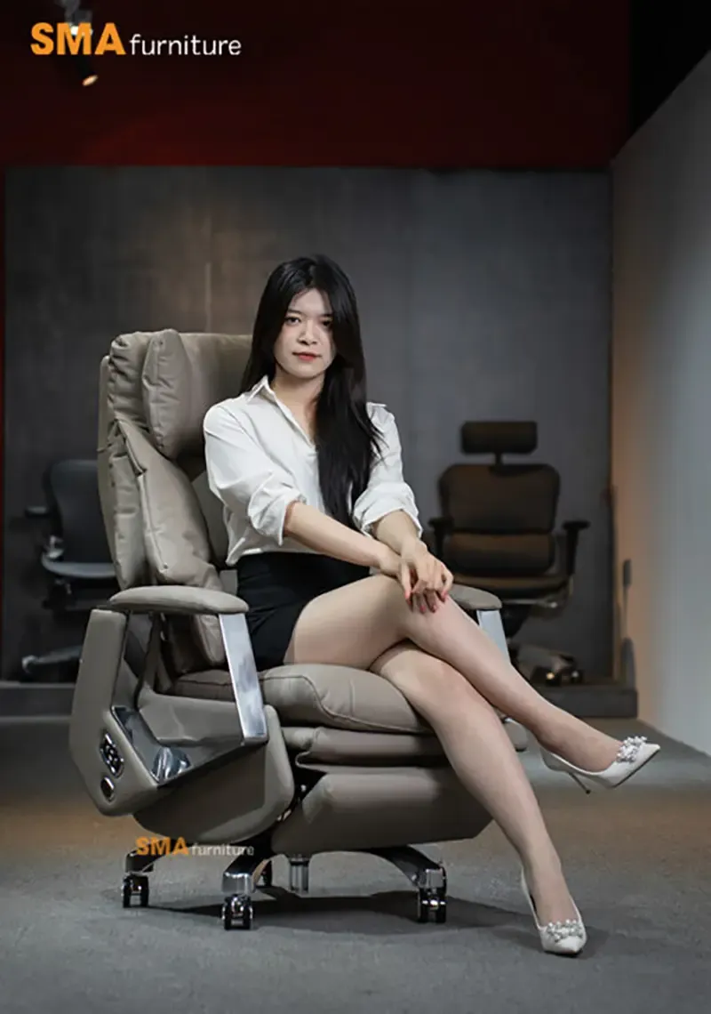 Ghế giám đốc cao cấp nhập khẩu là biểu tượng quyền lực trong văn phòng