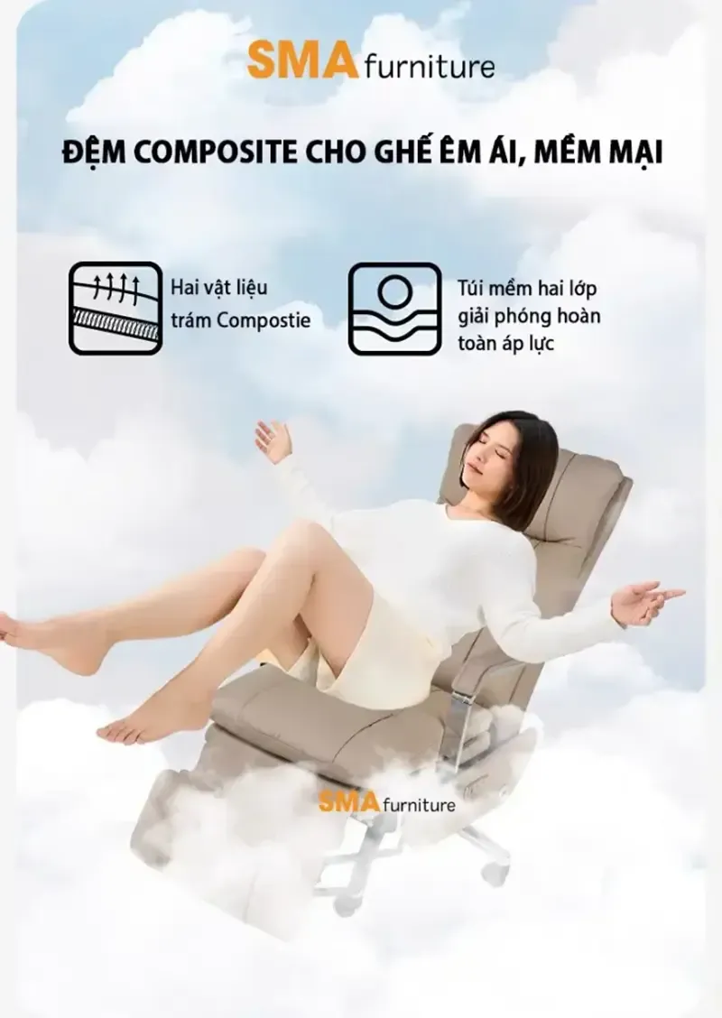 Đảm bảo chân và phụ kiện của ghế giám đốc cao cấp nhập khẩu phải chắc chắn