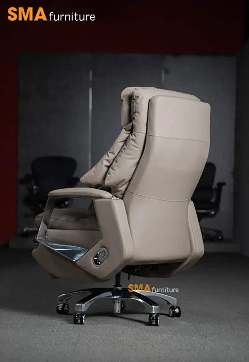 Mẫu ghế giám đốc cao cấp nhập khẩu với chất liệu da mềm mại