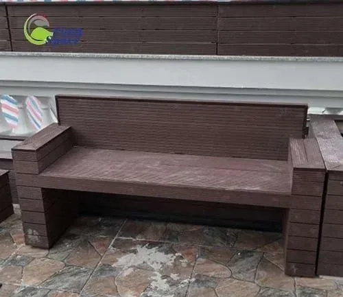 Ghế gỗ nhựa ngoài trời mẫu thiết kế 1