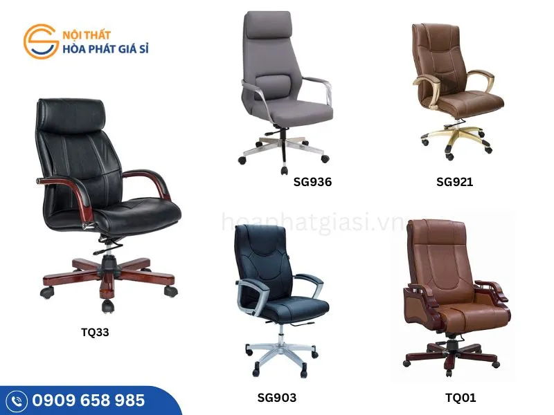 Ghế giám đốc bọc da cao cấp thể hiện uy quyền