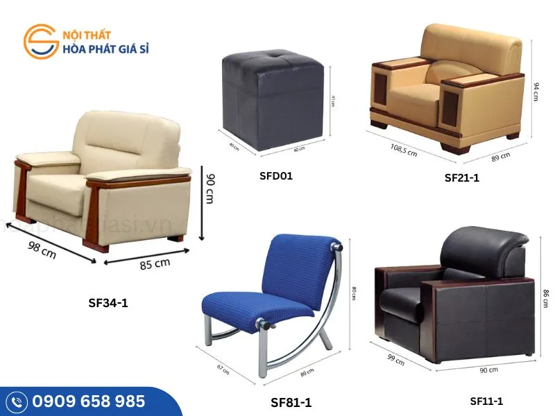 Ghế sofa đơn tiếp khách, chất liệu cao cấp, thời thượng