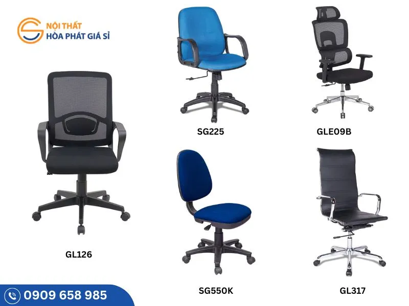 Ghế xoay văn phòng từ cơ bản đến cao cấp