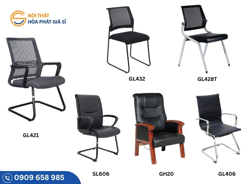 Ghế chân tĩnh (chân cố định) phù hợp cho không gian chung