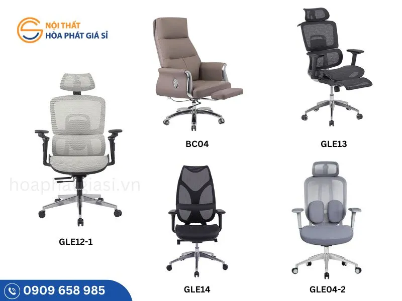 Ghế công thái học chính xác, giúp giảm thiểu đau mỏi lưng