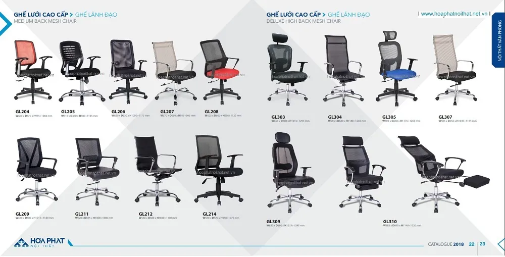 Ghế Lưới Xoay Văn Phòng Hòa Phát Thiết Kế Hiện Đại Được Ưa Chuộng