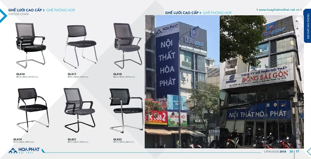 Lựa Chọn Kích Thước Ghế Lưới Văn Phòng Hòa Phát Phù Hợp Với Không Gian