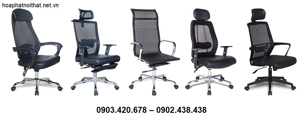 Ghế Lưới Văn Phòng Hòa Phát Ngả Lưng Hỗ Trợ Nghỉ Nghơi Tại Chỗ