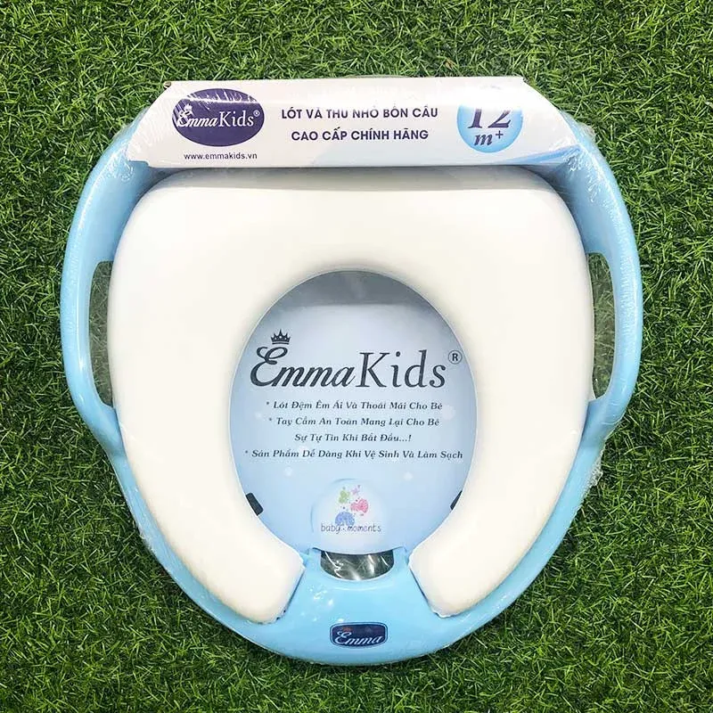 Ghế ngồi bồn cầu Emma Kids xanh dương, sản phẩm chính hãng