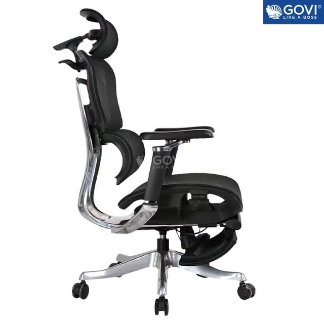 Ghế công thái học Ergonomic Govi Alex 06 Black hỗ trợ thoát vị đĩa đệm