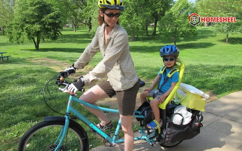 Ghế ngồi xe đạp điện cho bé an toàn và chắc chắn trong quá trình di chuyển