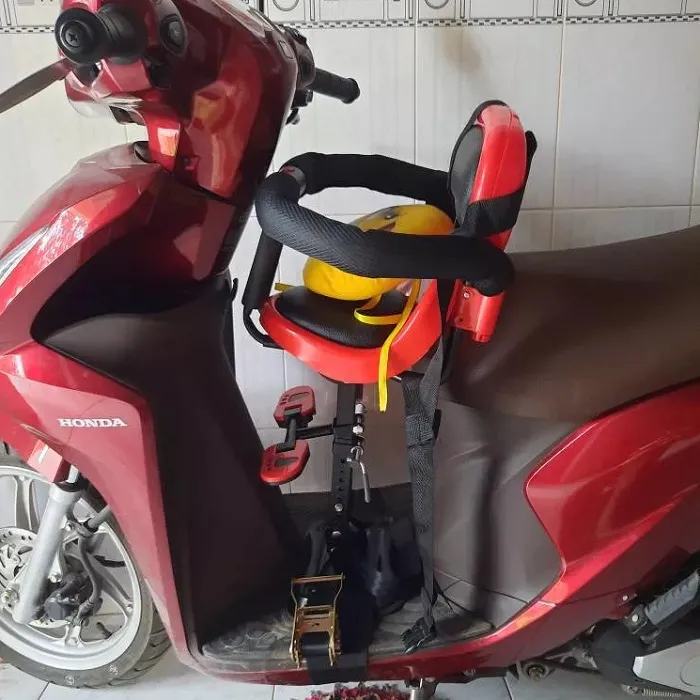 Ghế ngồi xe máy Vision cho bé xoay ngã 80 độ có giảm xóc