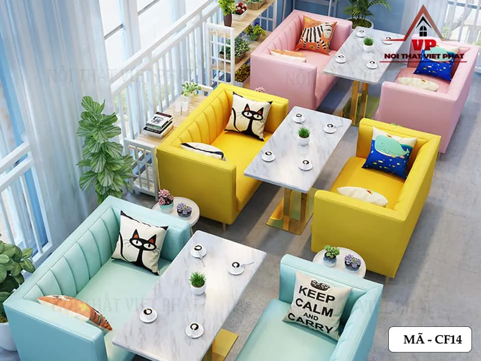 Ghế Sofa cafe Giá Rẻ Tại TPHCM - Mã CF14-1