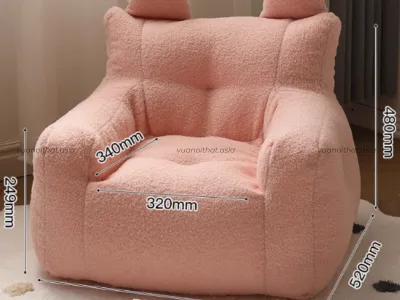 Ghế thư giãn cho bé ngồi đọc sách GL57 màu hồng dễ thương