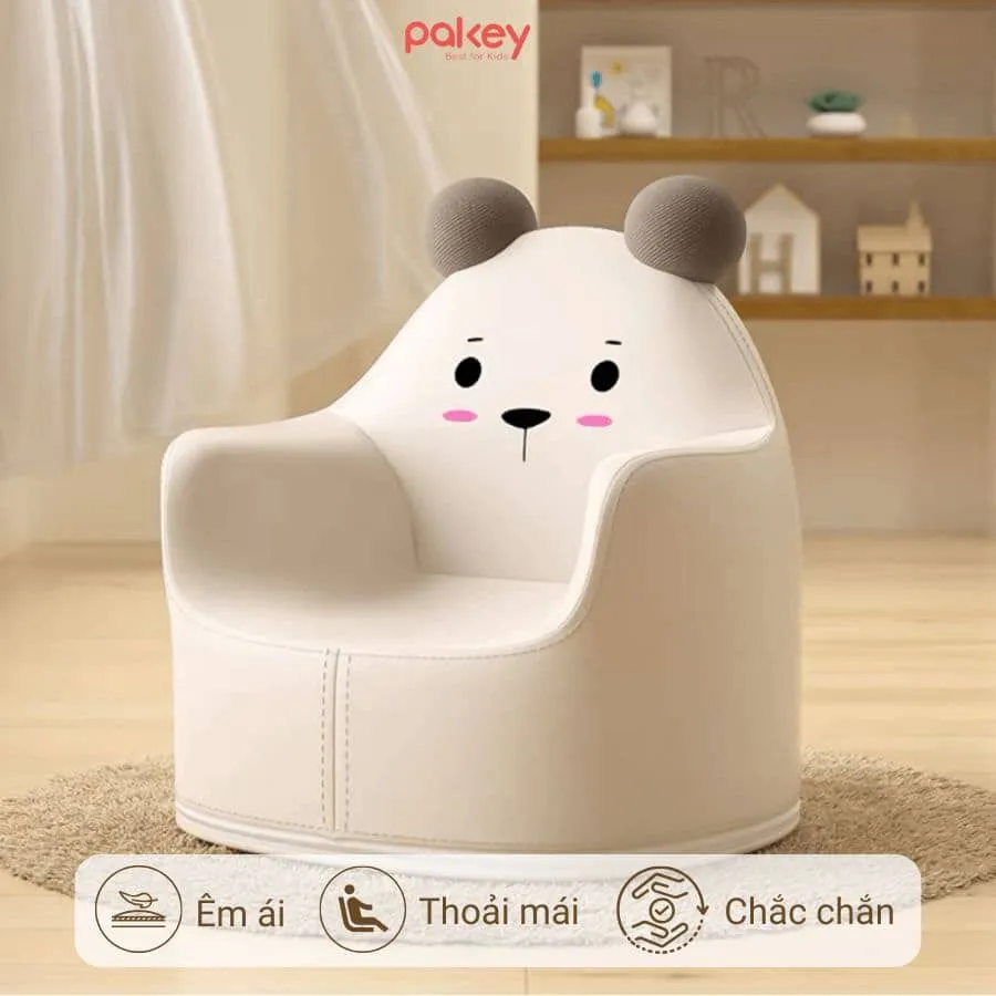 Phần tựa lưng nghiêng 105° theo chuẩn công thái học, giảm áp lực lên cột sống và hỗ trợ tư thế ngồi đúng cho trẻ