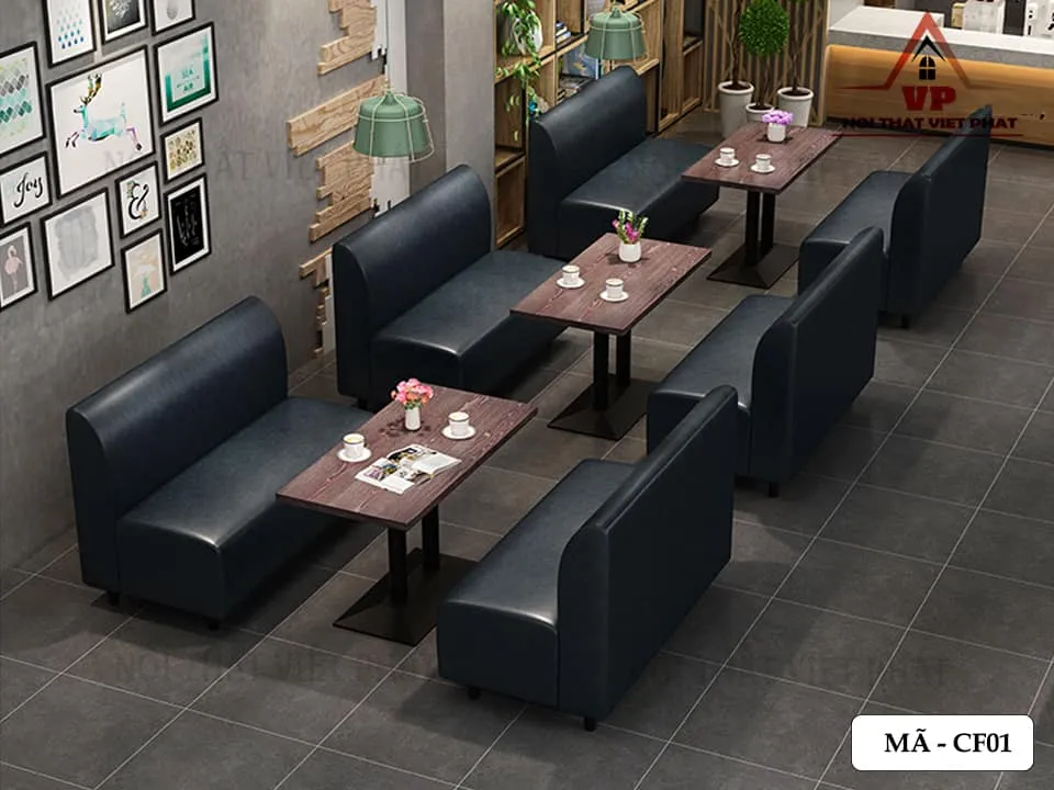 Ghế Sofa Quán Cafe Giá Rẻ - Mã CF01-4