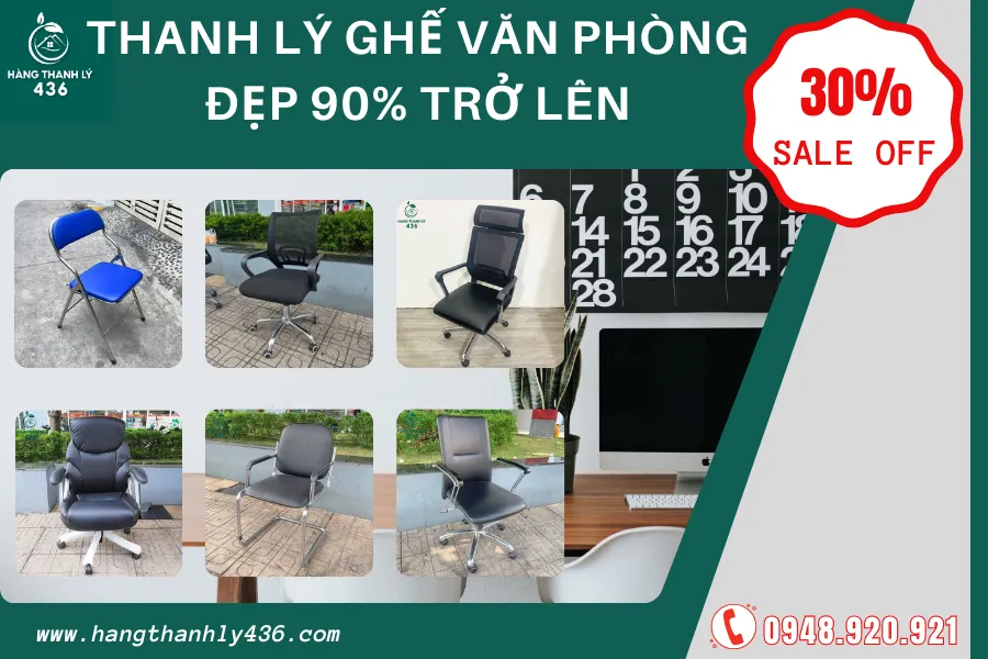 Ghế Văn Phòng Cũ Thanh Lý Đa Dạng Mẫu Mã