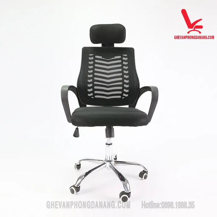 Ghế xoay văn phòng tại Đà Nẵng với tựa lưng thấp, tiết kiệm không gian