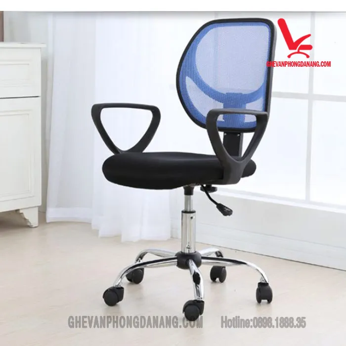 Mẫu ghế xoay văn phòng tựa đầu tại Đà Nẵng hỗ trợ thư giãn sau giờ làm