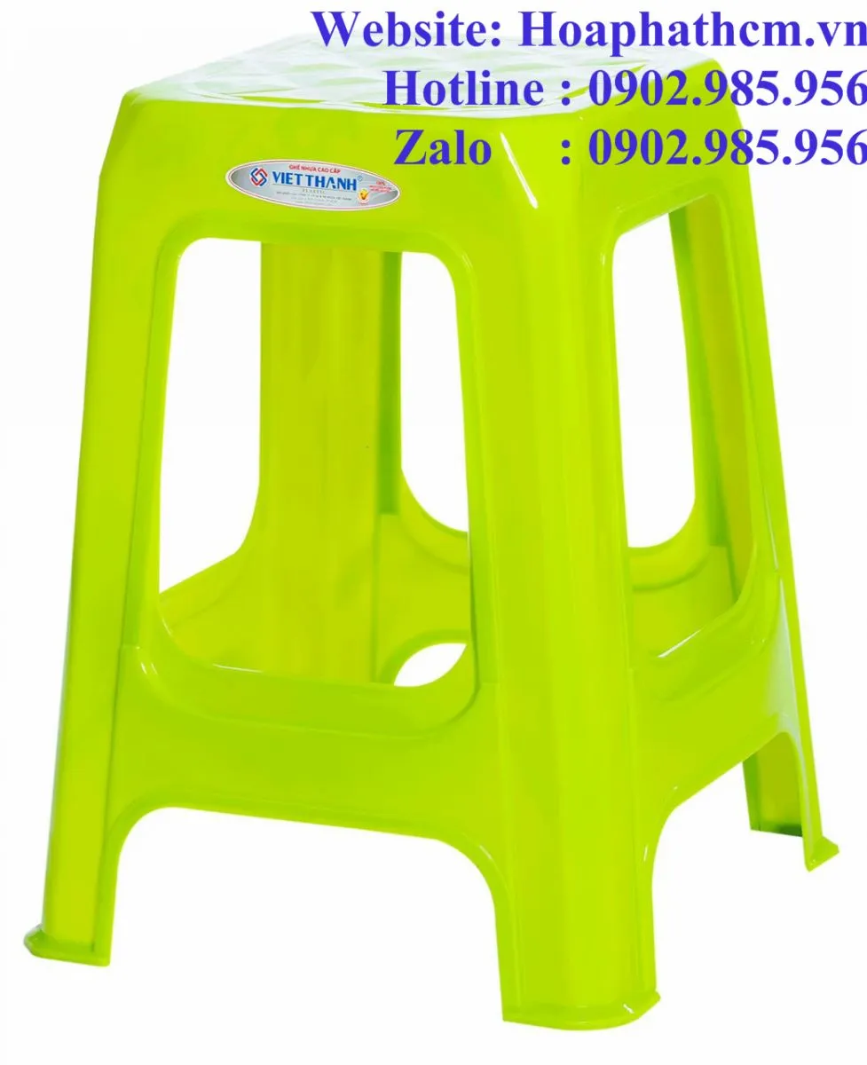 Ghế nhựa có dựa lưng cho học sinh tiểu học, màu xanh dương