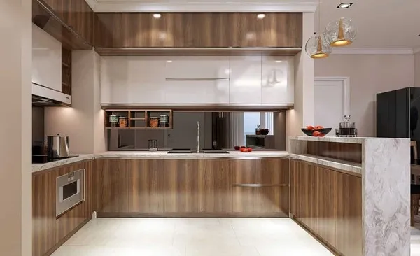 Tủ bếp Laminate bền màu