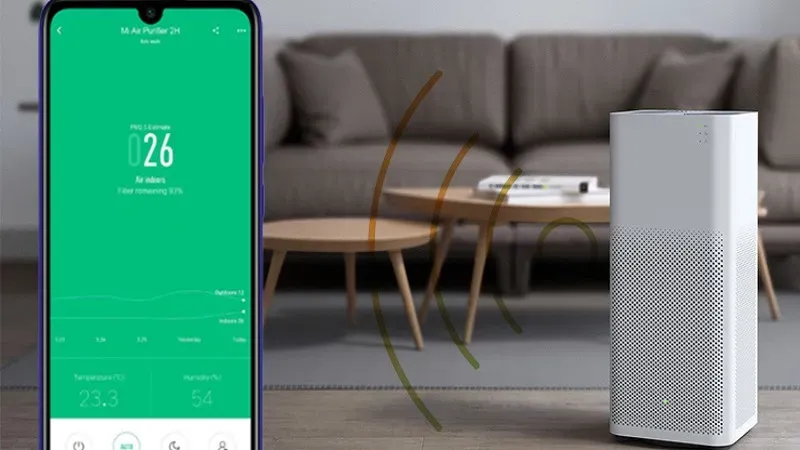 Giao diện Mi Home điều khiển máy lọc không khí Xiaomi từ xa