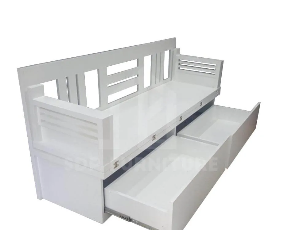 Ghế ngủ đa năng tích hợp 2 hộc kéo, giúp thêm không gian lưu trữ rộng lớn