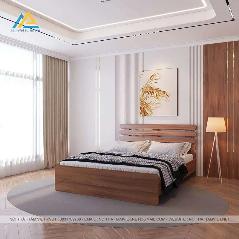 Bố trí giường hướng Tây