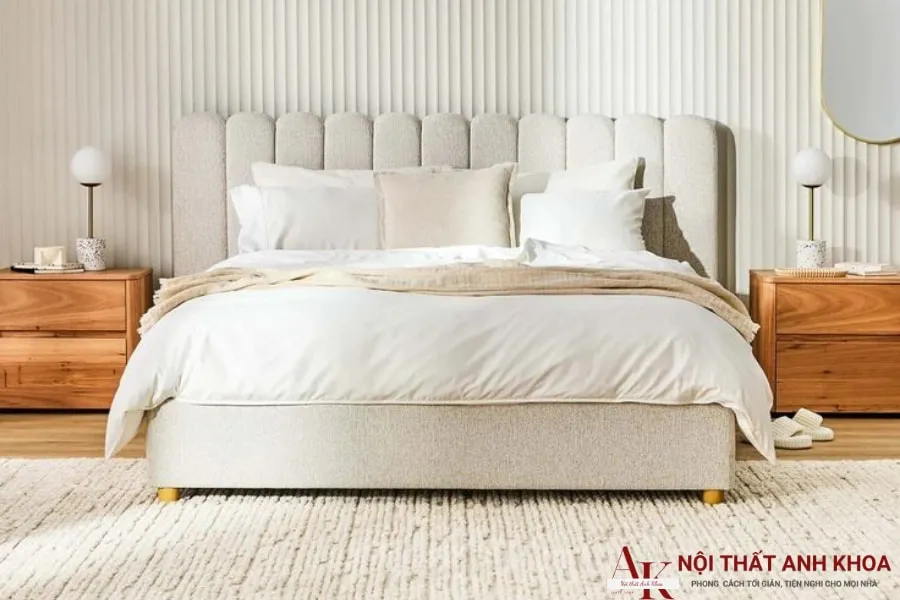 Giường ngủ bọc nỉ