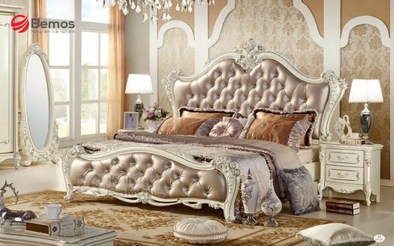 Mẫu giường ngủ cổ điển Châu Âu - nâng tầm phong cách sống