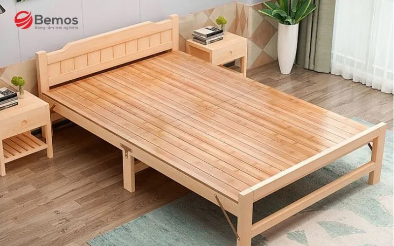 Giường ngủ gấp gọn thiết kế bền đẹp, tăng thẩm mỹ cho phòng ngủ
