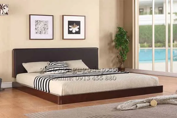 Giường cưới gỗ tự nhiên bố trí hợp phong thủy