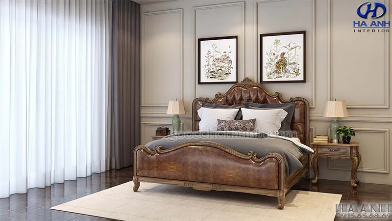 Giường ngủ tân cổ điển cao cấp