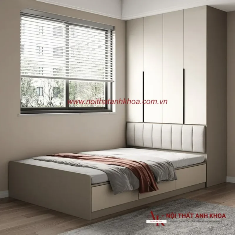 Giường Ngủ Gỗ Sồi Có Ngăn Kéo: Lựa Chọn Thông Minh Cho Không Gian Hiện Đại